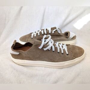 Wally Walker Suede Sneakers, Khaki Tan (Size 45)